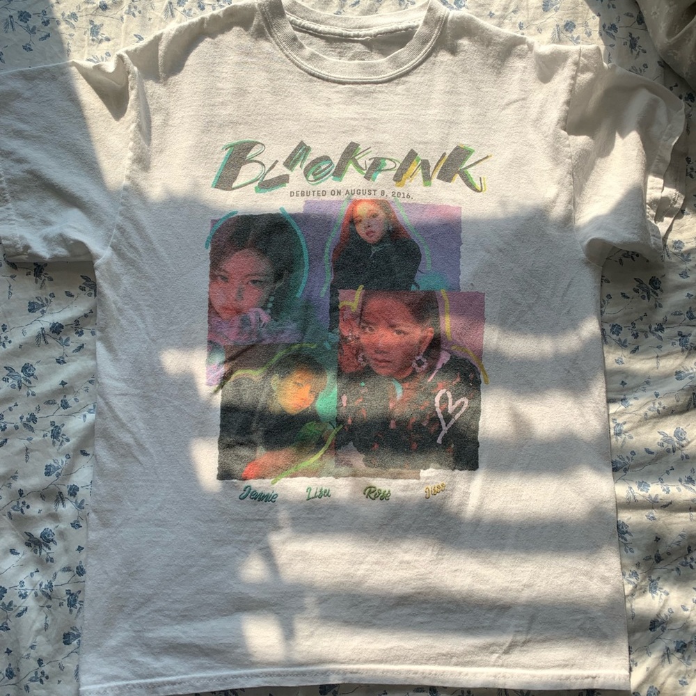 A small BLACKPINK tshirt from hot topic.